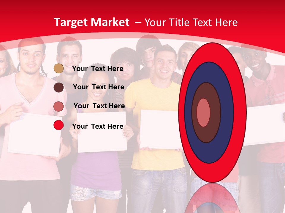 Happy Banner Team PowerPoint Template