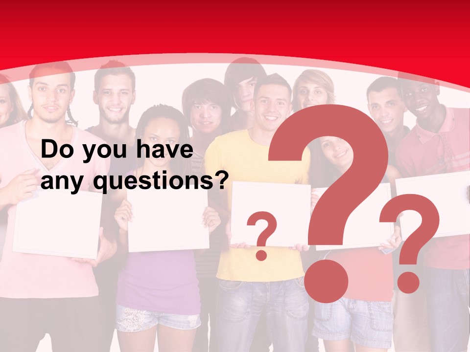 Happy Banner Team PowerPoint Template