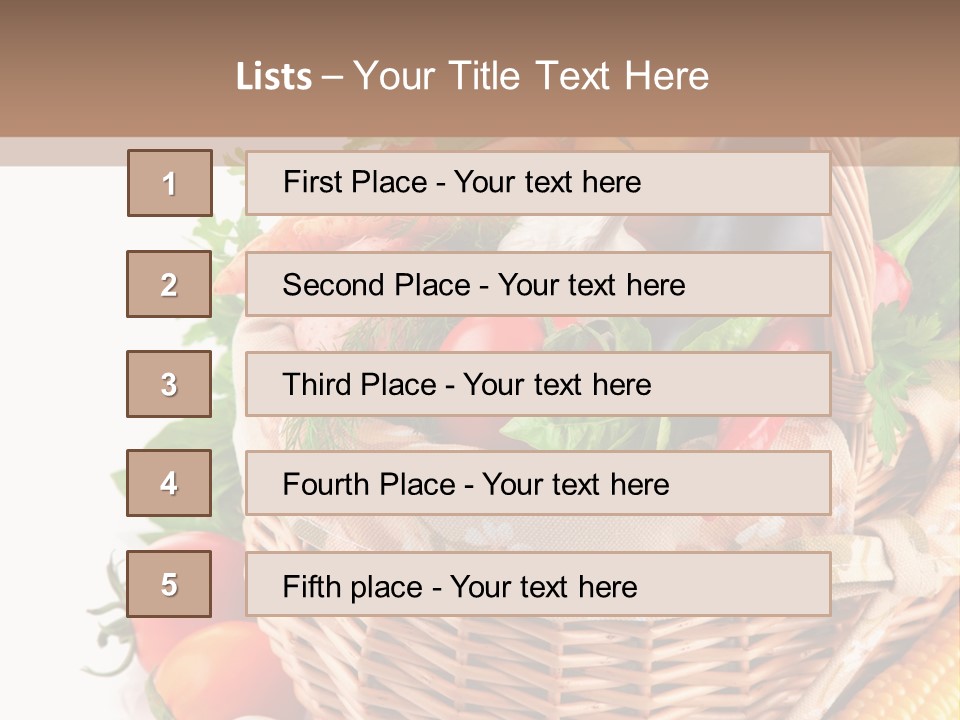 Corn Onion Meal PowerPoint Template