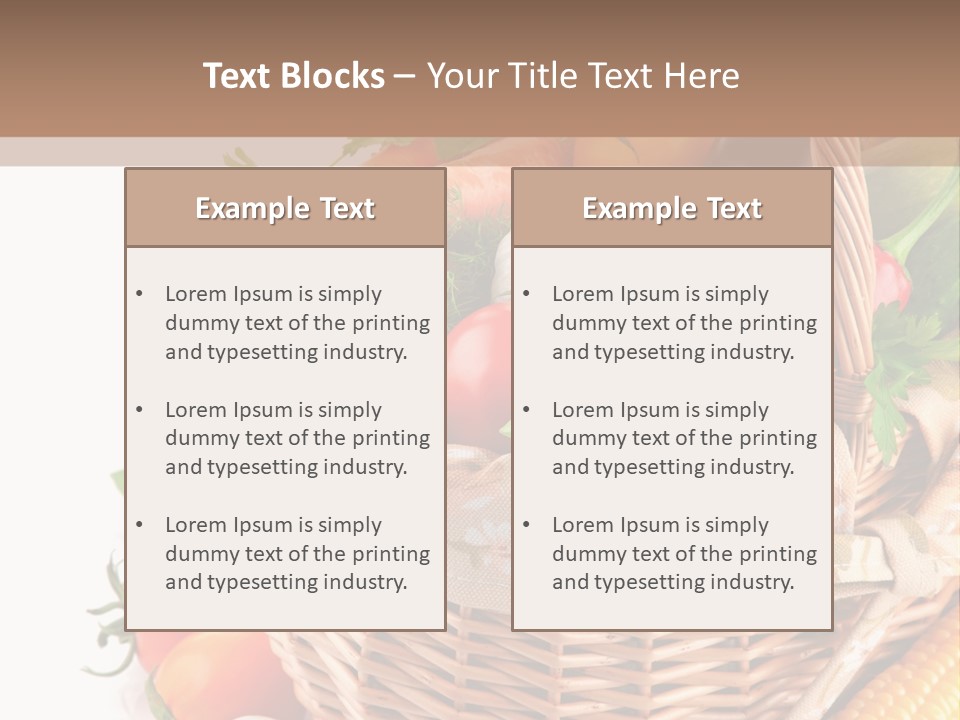 Corn Onion Meal PowerPoint Template
