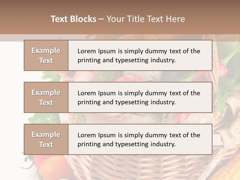 Corn Onion Meal PowerPoint Template