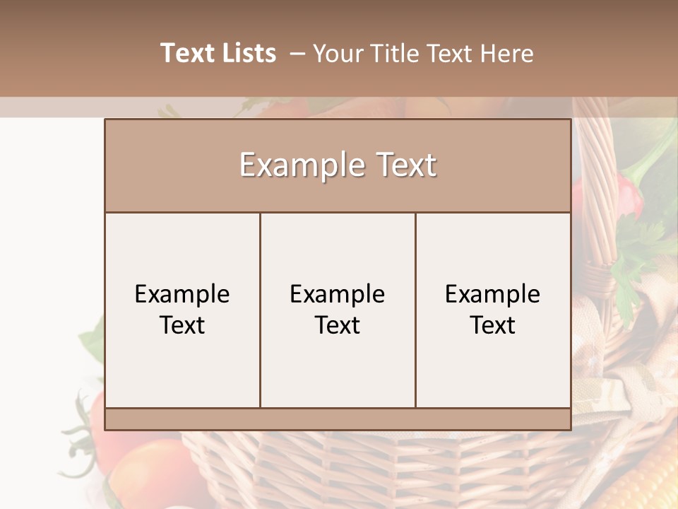 Corn Onion Meal PowerPoint Template