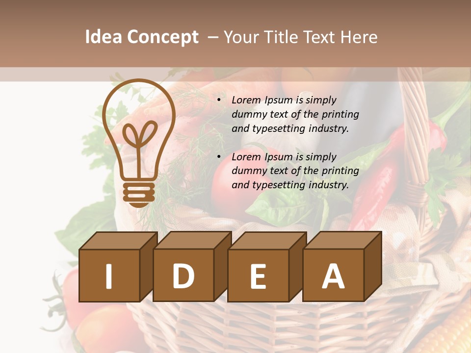 Corn Onion Meal PowerPoint Template