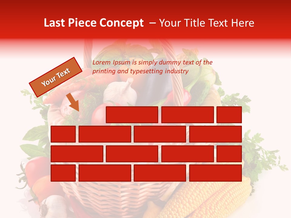 Eggplant Chilli Leaf PowerPoint Template