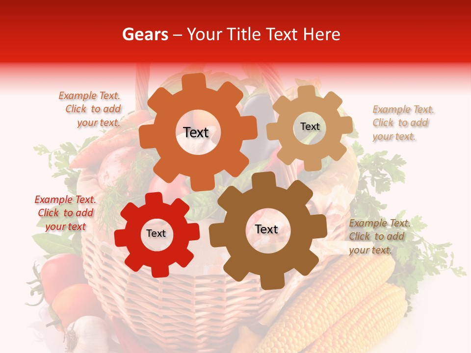 Eggplant Chilli Leaf PowerPoint Template