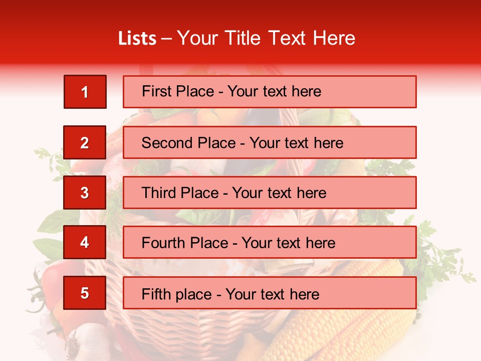 Eggplant Chilli Leaf PowerPoint Template