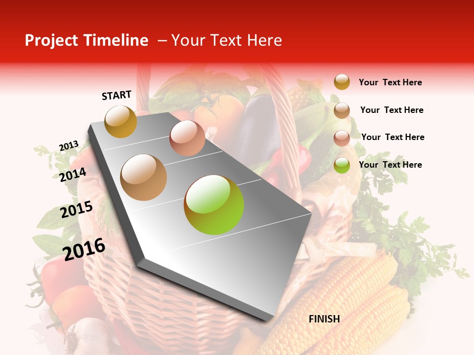 Eggplant Chilli Leaf PowerPoint Template