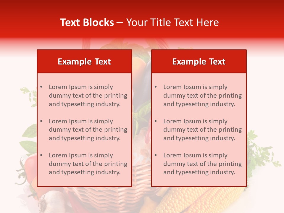 Eggplant Chilli Leaf PowerPoint Template
