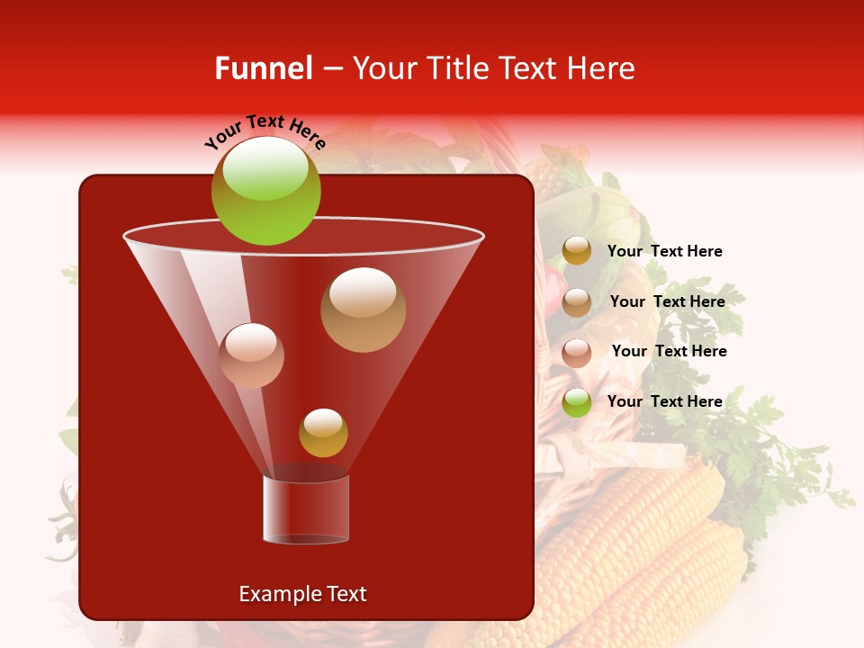 Eggplant Chilli Leaf PowerPoint Template