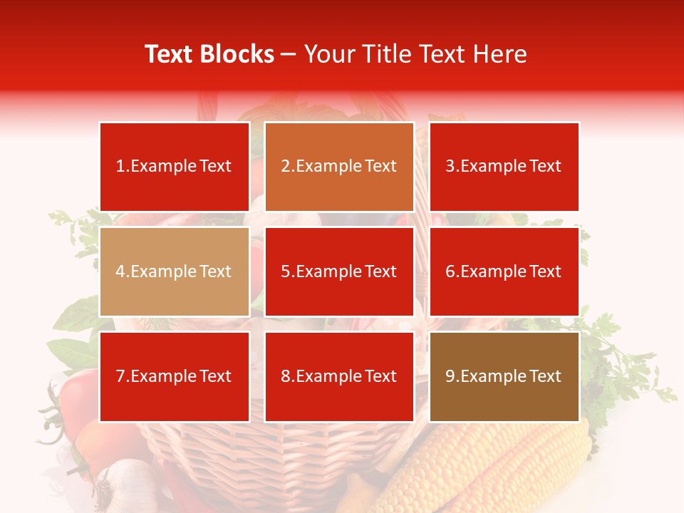 Eggplant Chilli Leaf PowerPoint Template