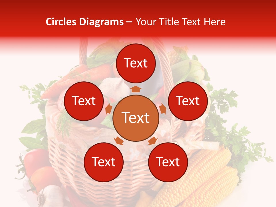 Eggplant Chilli Leaf PowerPoint Template