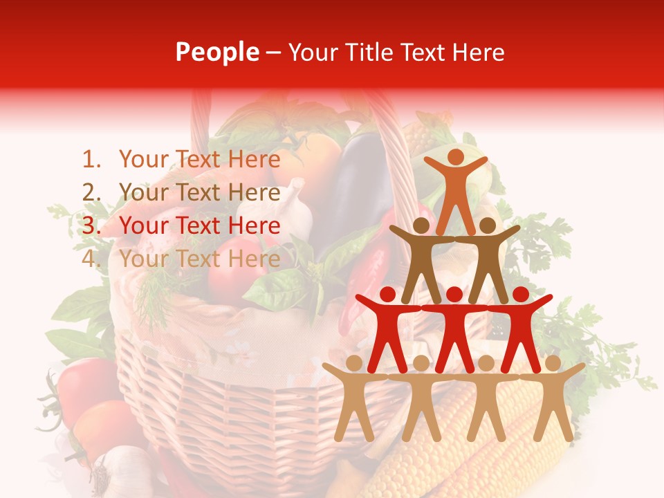 Eggplant Chilli Leaf PowerPoint Template