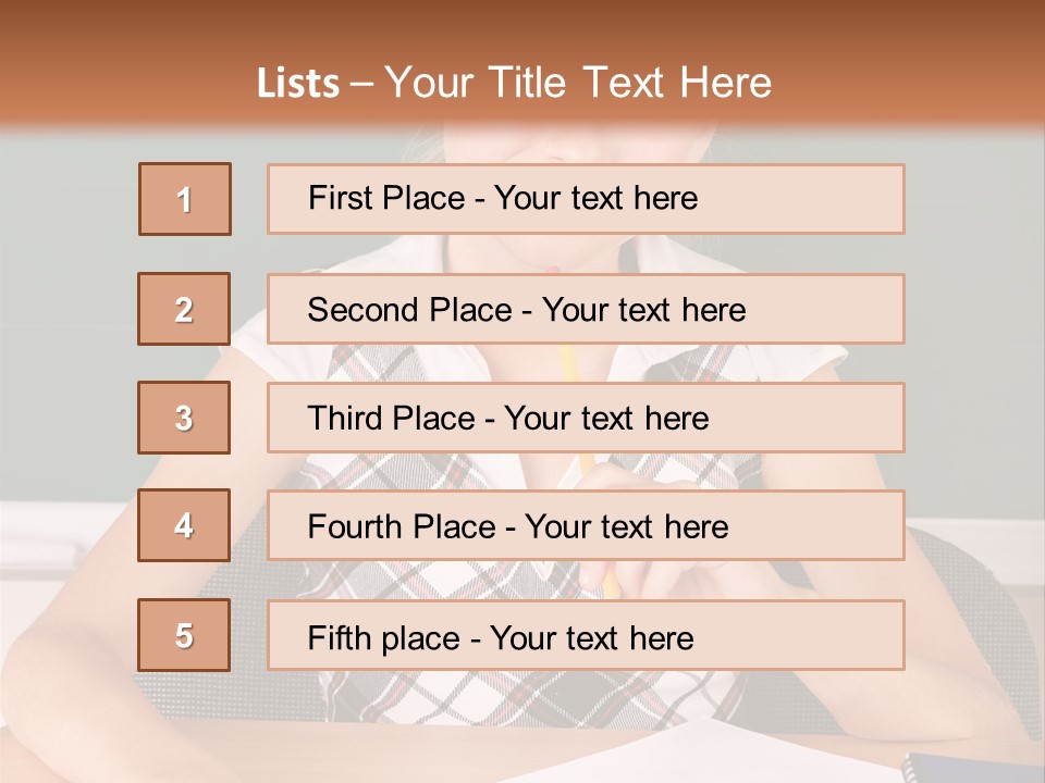 Kid School Lesson PowerPoint Template
