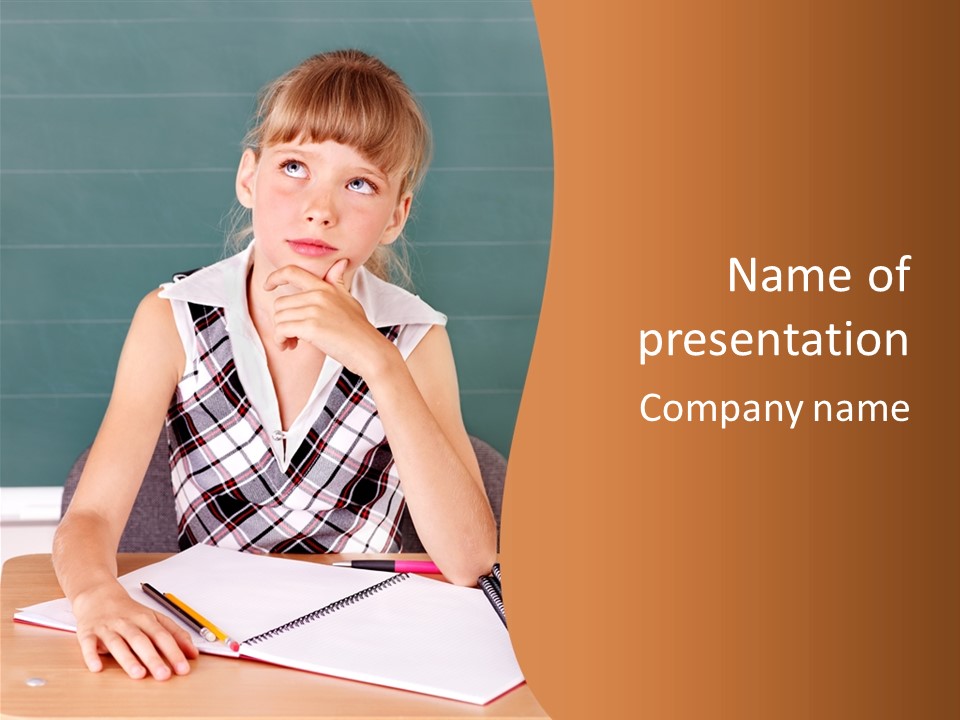 Notebook College Folder PowerPoint Template