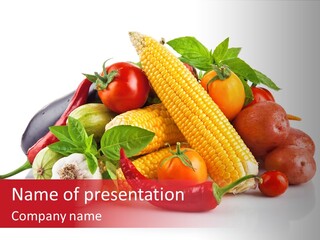 Greens Chili Object PowerPoint Template