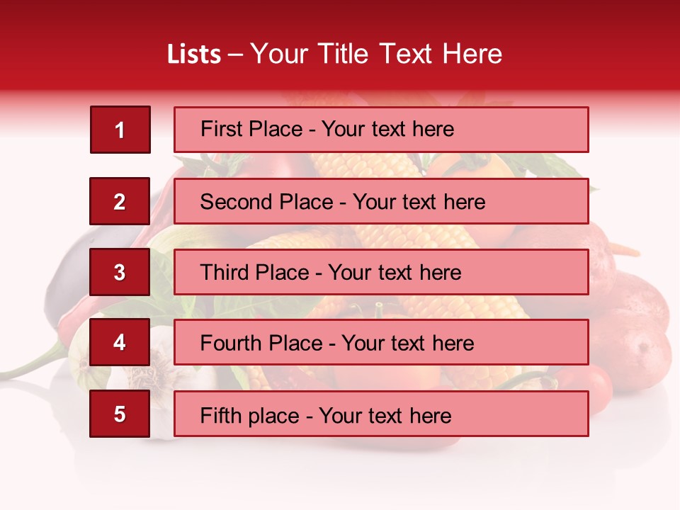 Greens Chili Object PowerPoint Template
