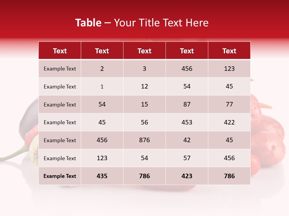 Greens Chili Object PowerPoint Template
