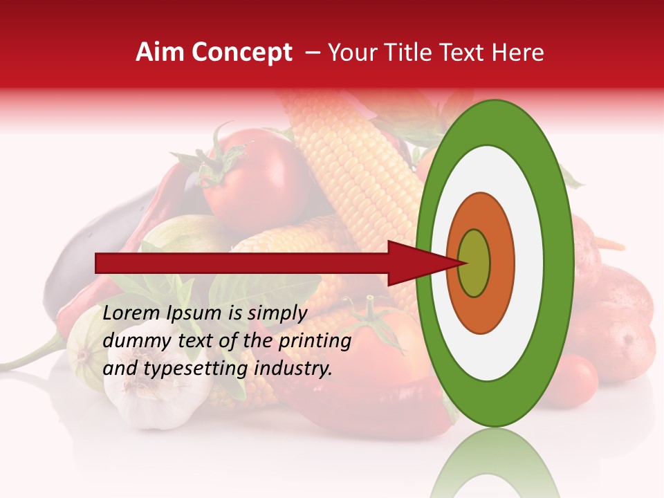 Greens Chili Object PowerPoint Template