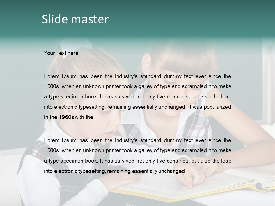 Schoolchild Schooler Chalk PowerPoint Template