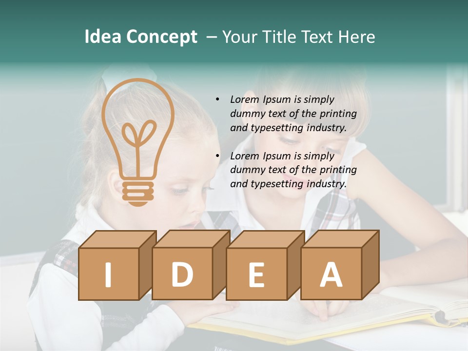 Schoolchild Schooler Chalk PowerPoint Template