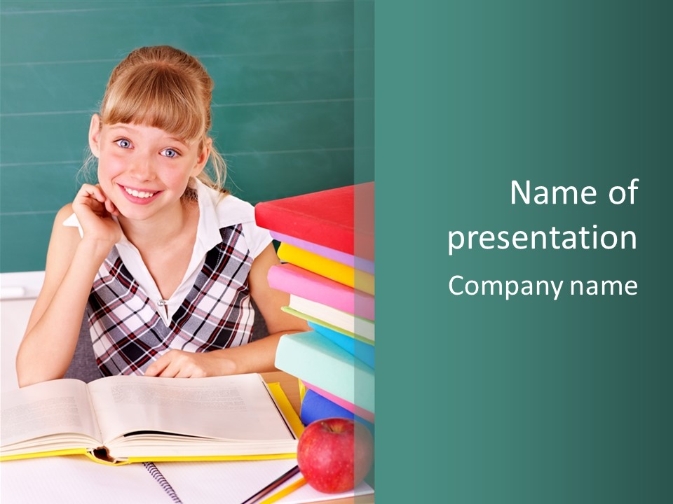 Studying Notebook Classroom PowerPoint Template