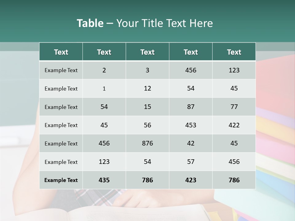 Studying Notebook Classroom PowerPoint Template
