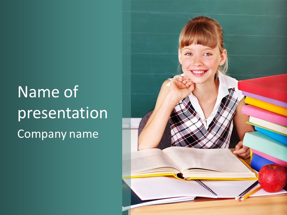 Indoor Board Desk PowerPoint Template