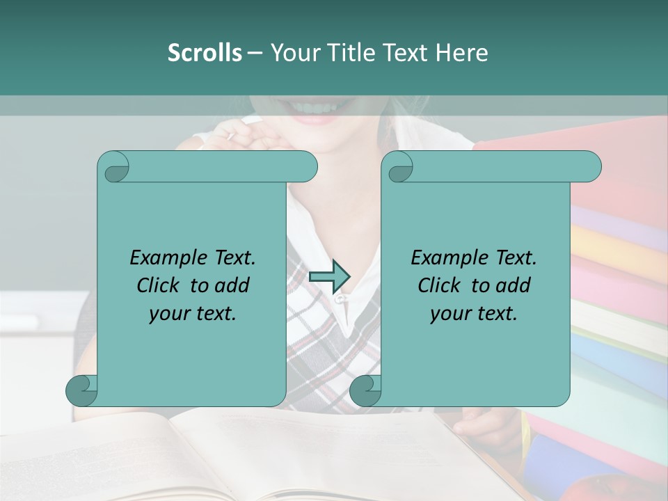 Indoor Board Desk PowerPoint Template