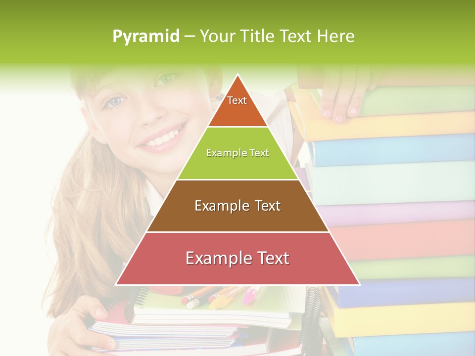 Schoolgirl Female Studying PowerPoint Template