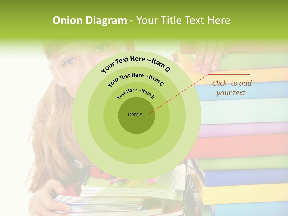 Schoolgirl Female Studying PowerPoint Template