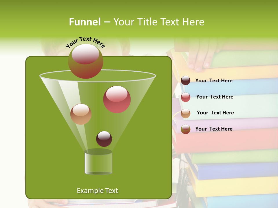 Schoolgirl Female Studying PowerPoint Template