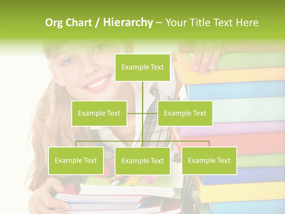 Schoolgirl Female Studying PowerPoint Template