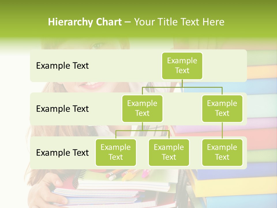 Schoolgirl Female Studying PowerPoint Template