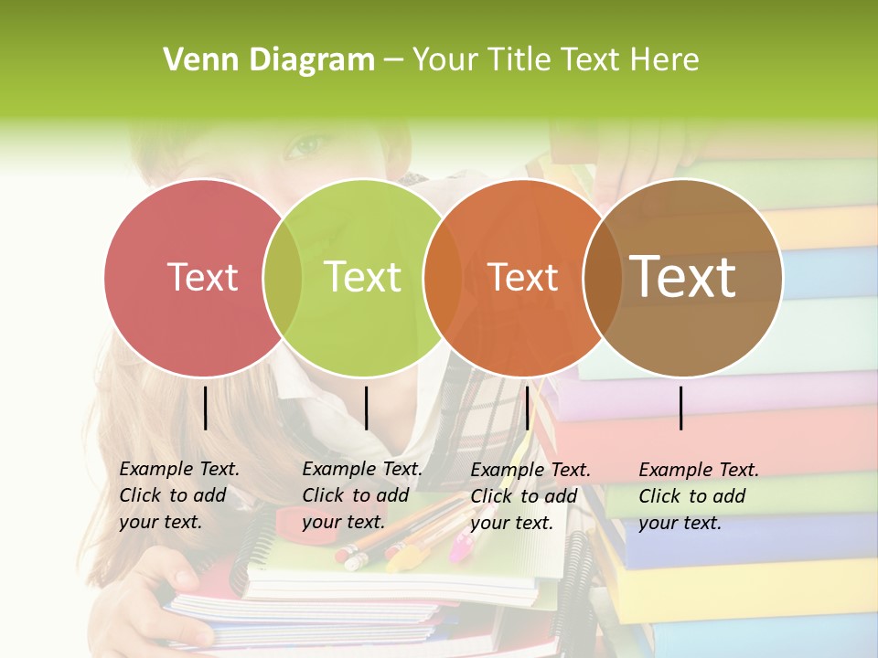 Schoolgirl Female Studying PowerPoint Template