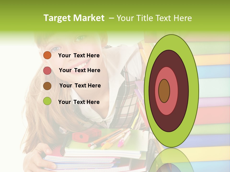 Schoolgirl Female Studying PowerPoint Template