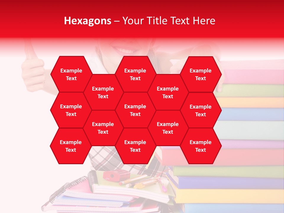 School Cute Schoolchild PowerPoint Template