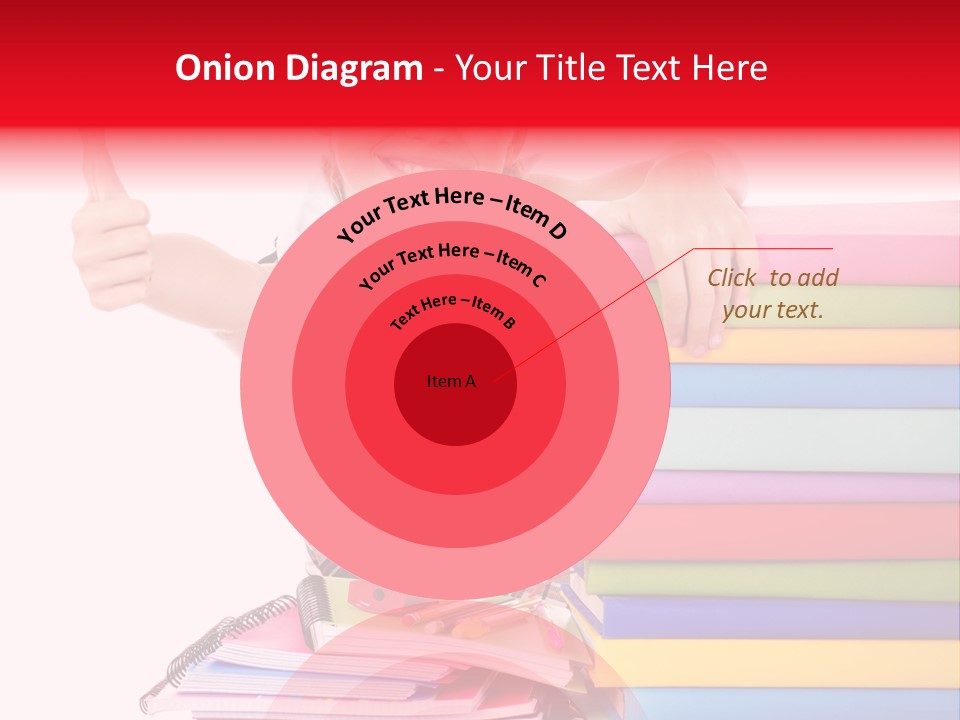 School Cute Schoolchild PowerPoint Template