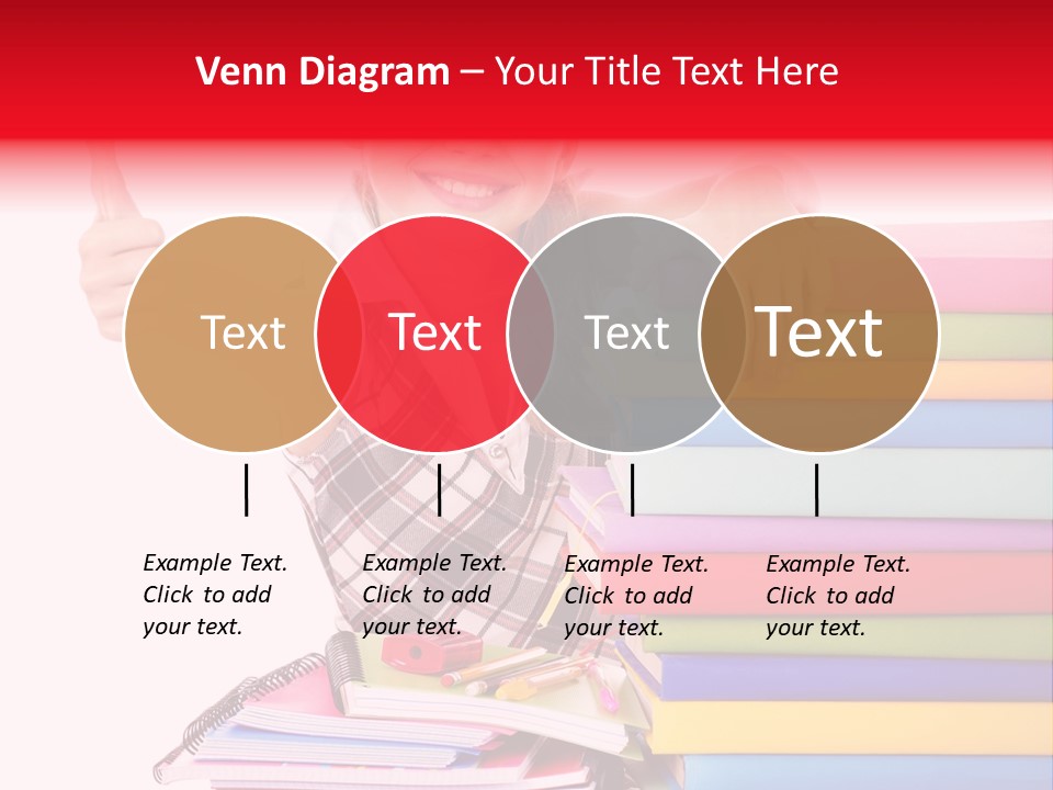 School Cute Schoolchild PowerPoint Template