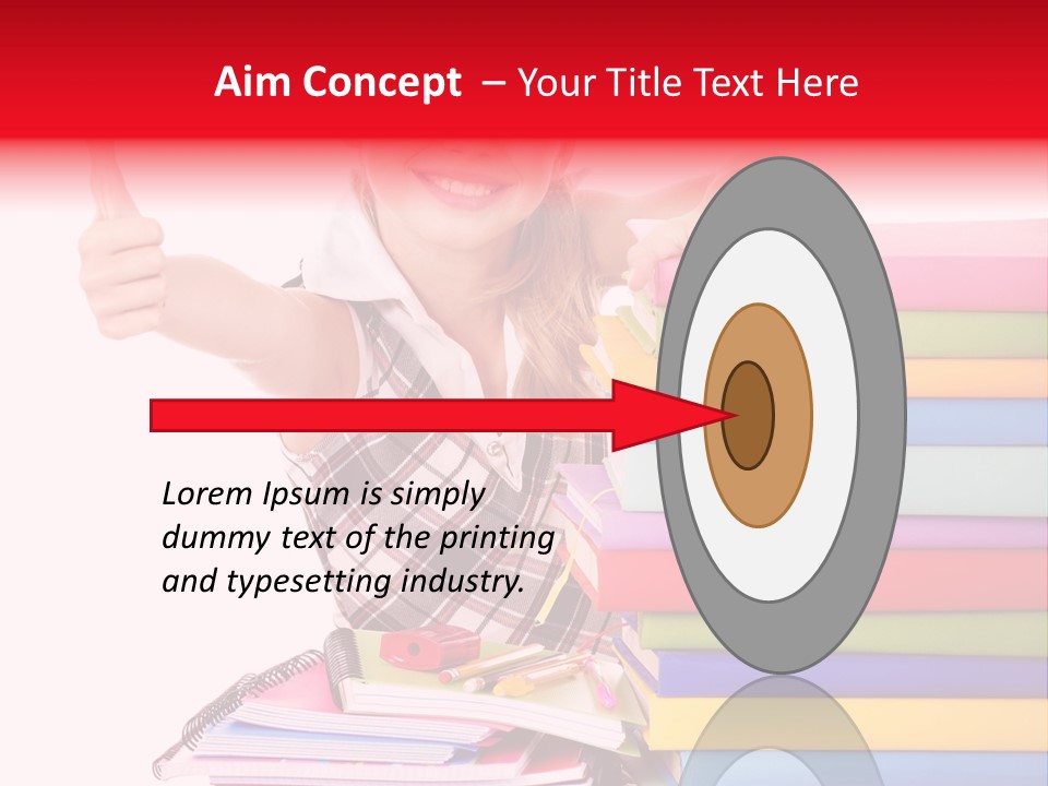 School Cute Schoolchild PowerPoint Template