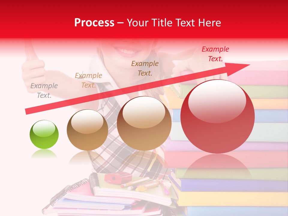 School Cute Schoolchild PowerPoint Template