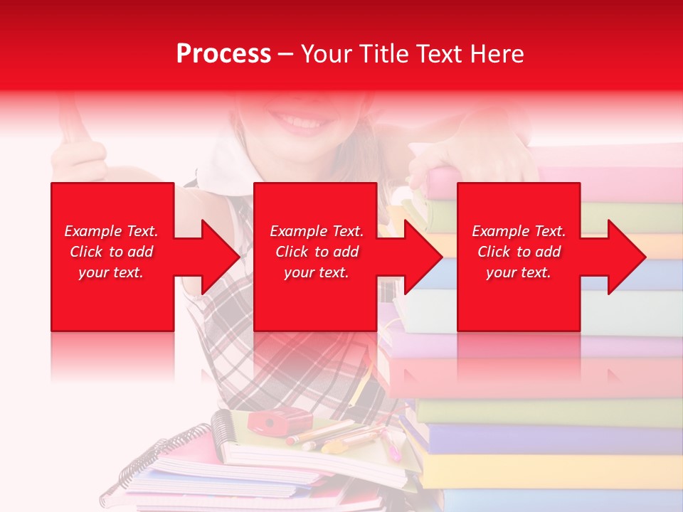 School Cute Schoolchild PowerPoint Template