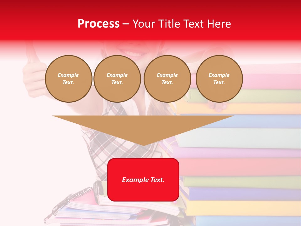 School Cute Schoolchild PowerPoint Template