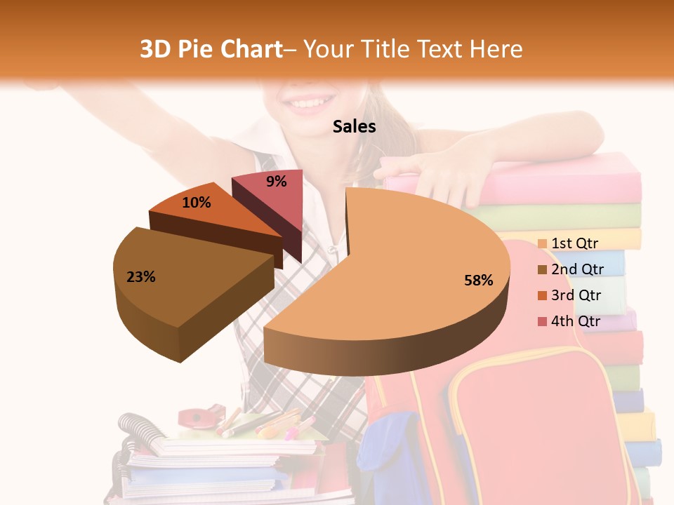 Sale Office Pencil PowerPoint Template
