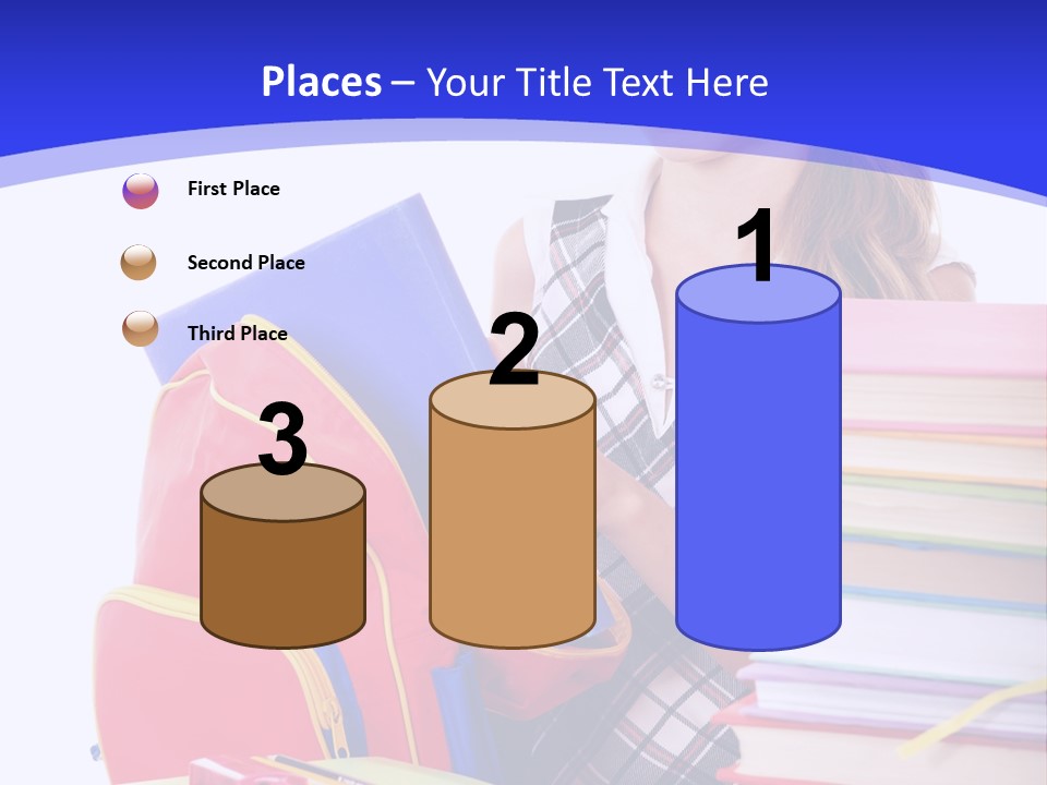 Smile Girl Colour PowerPoint Template