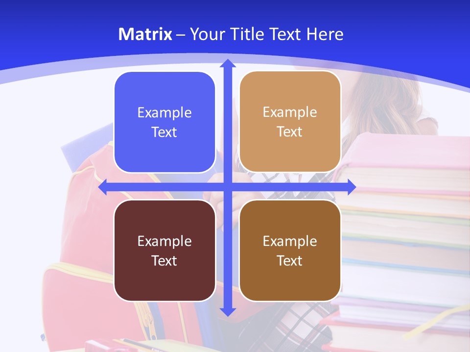 Smile Girl Colour PowerPoint Template