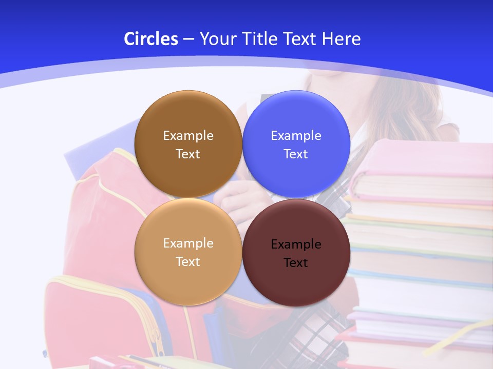 Smile Girl Colour PowerPoint Template