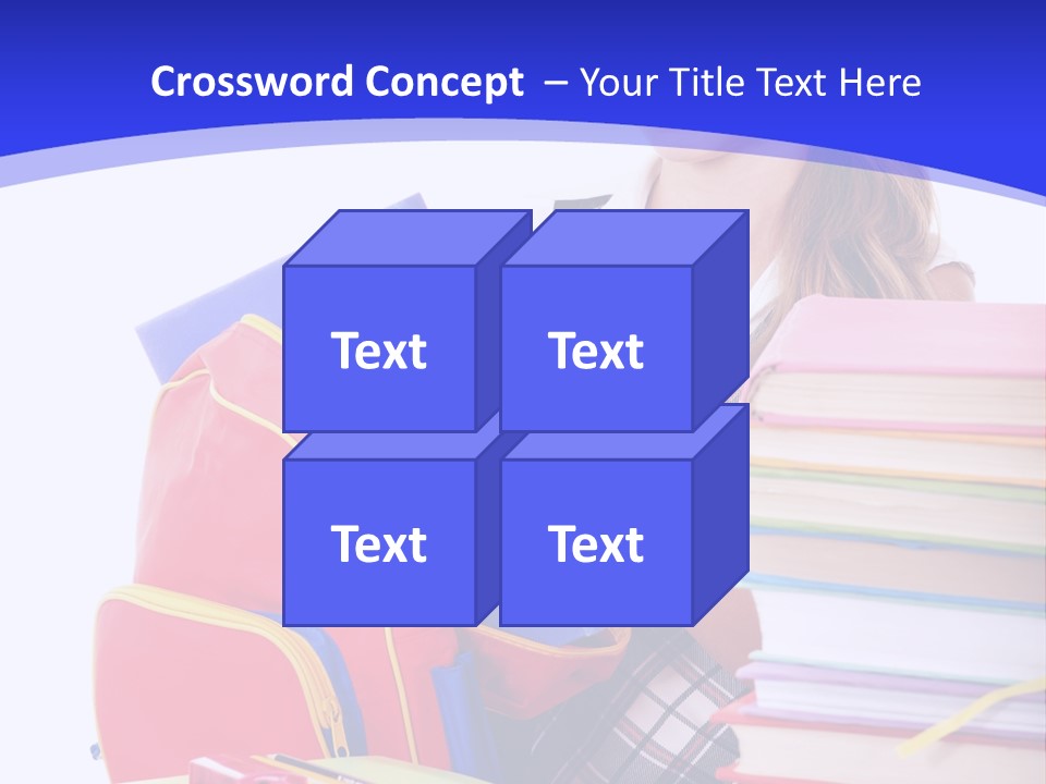 Smile Girl Colour PowerPoint Template