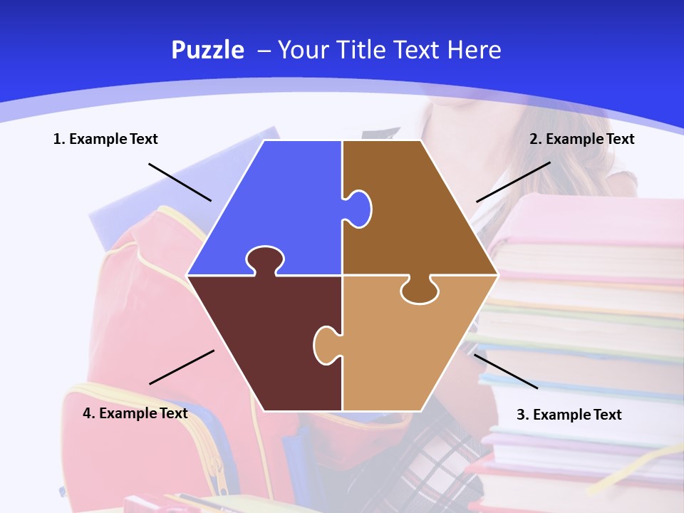 Smile Girl Colour PowerPoint Template