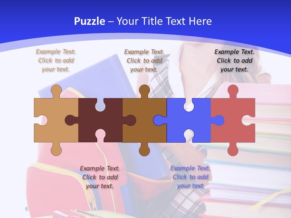 Smile Girl Colour PowerPoint Template