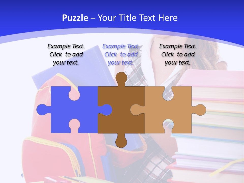 Smile Girl Colour PowerPoint Template